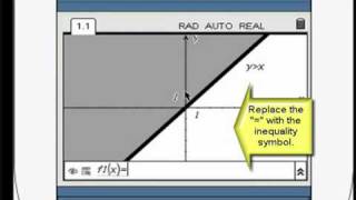 TI-Nspire Mini-Tutorial: Graphs of Inequalities