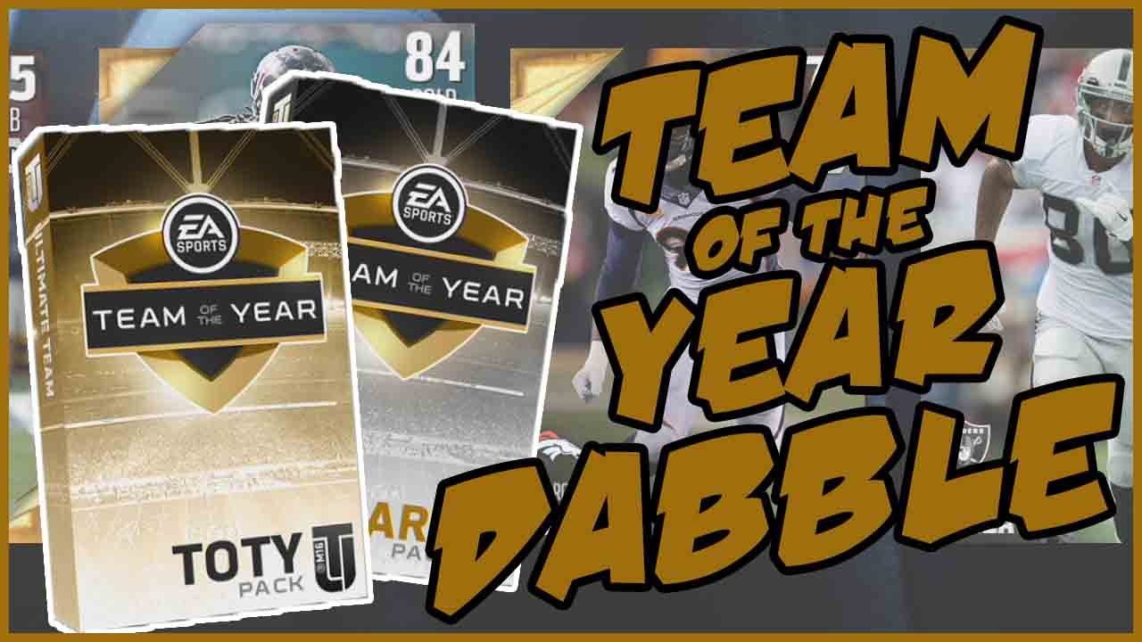 TEAM OF THE YEAR DABBLE! - Madden 16 Pack Opening | MUT 16 Pack Opening