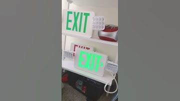 Exit sign combo Does emergency lights disco