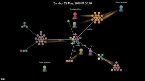 History of lisk | Gource | development visualisation