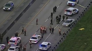 Driver leads authorities on multi-county chase after opening fire at officer