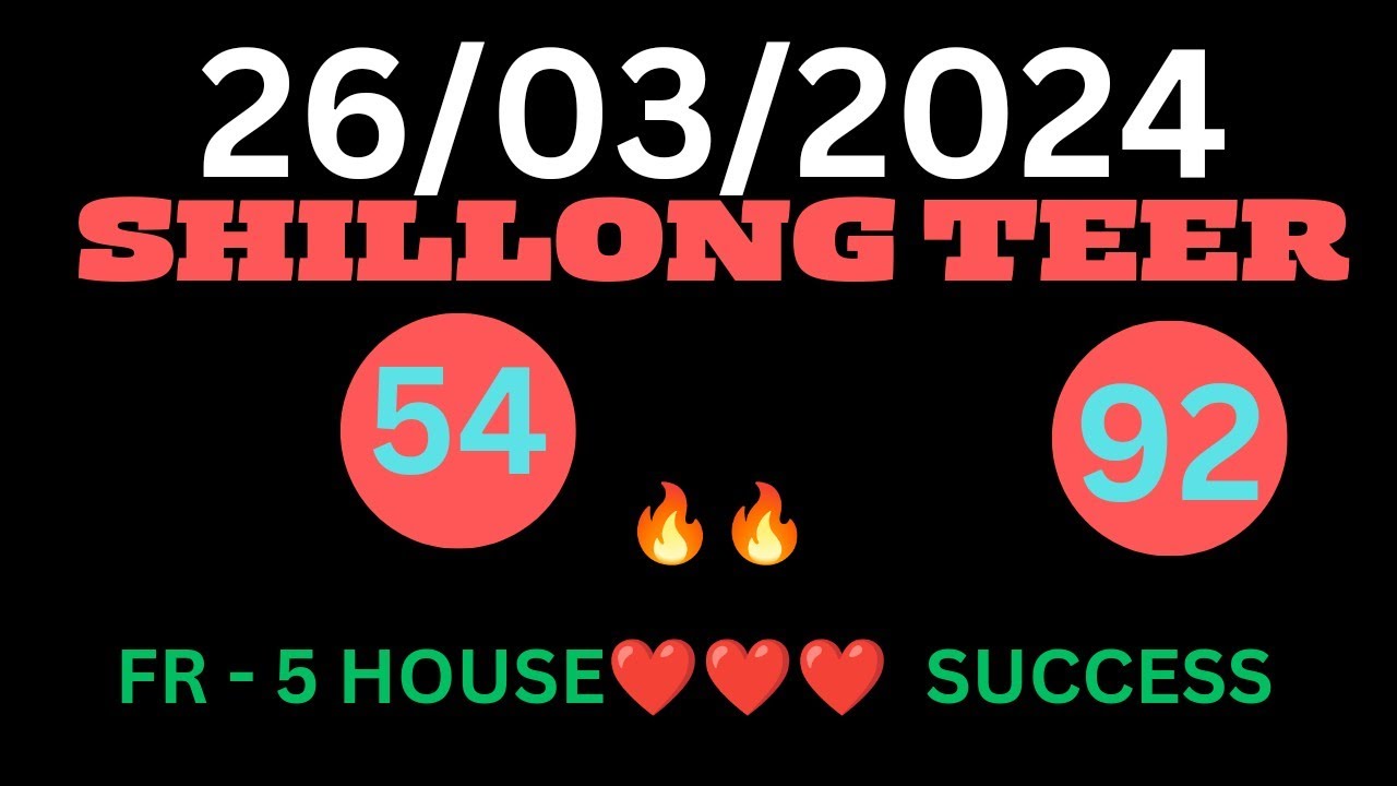 Shillong Teer Target 🎯 26/03/2024 / 5 House Success YouTube