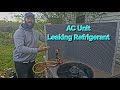 How to replace the ac units leaking condenser coil