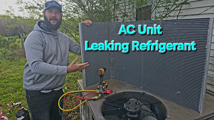 How to replace the AC units leaking condenser coil?