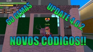 codigos do king legacy update 4.0.2