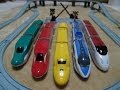 ダイソープチ電車シリーズ踏み切り紹介。ドクターイエローとスーパーこまち走ります。