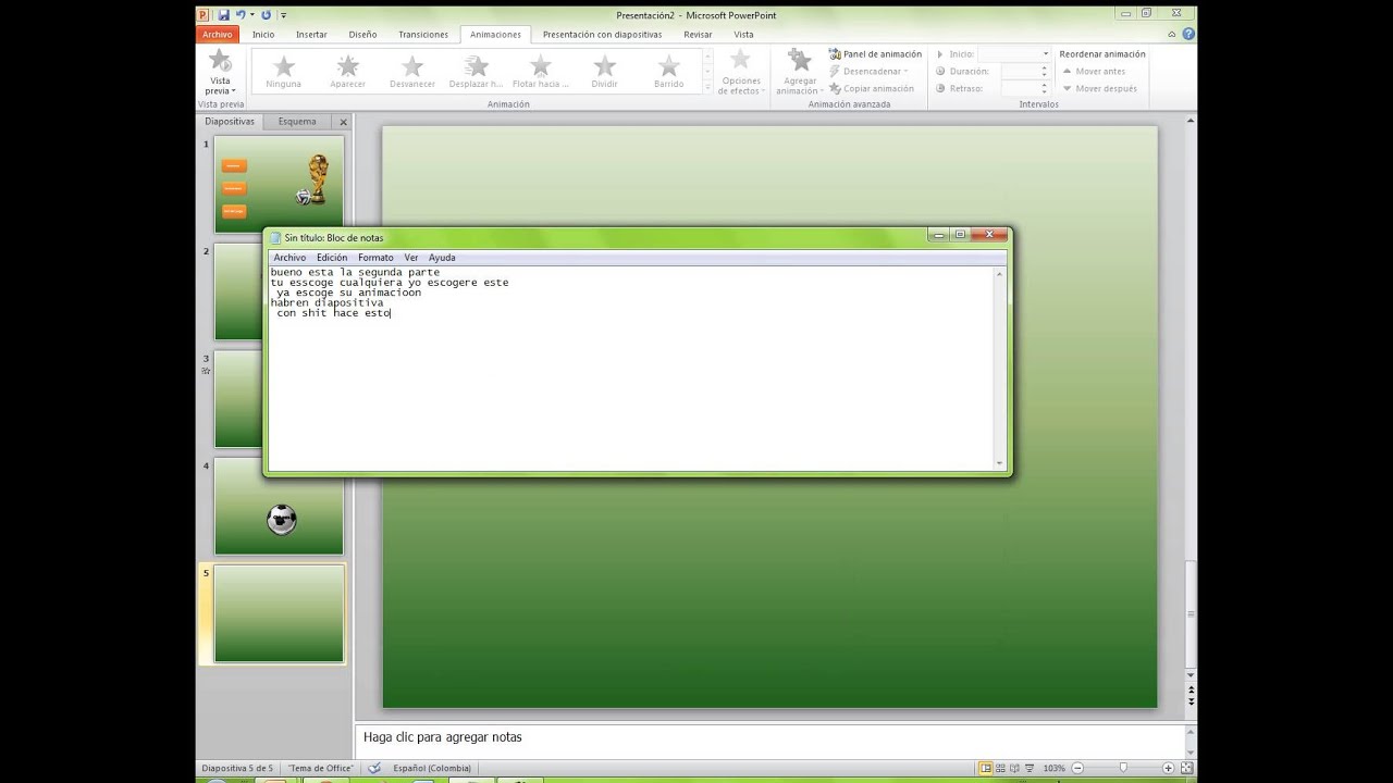 como crear un juego en power point 2010 parte 2 YouTube