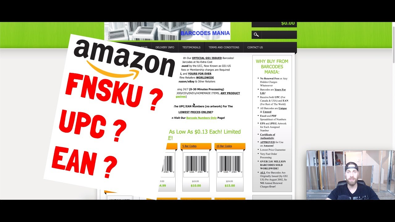 Comment Utiliser Les Codes Barres Pour Créer Un Listing Sur Amazon Upc Fnsku Ean