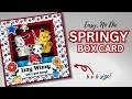 This one will take some of you back! Springy Pop-Up Box Card!