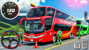 Real Hill Coach Bus Simulator 3D | Offroad Mountain Transport & Bus Driving - Android GamePlay