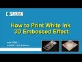 How to Print White Ink 3D Embossed Effect - artis 3000U