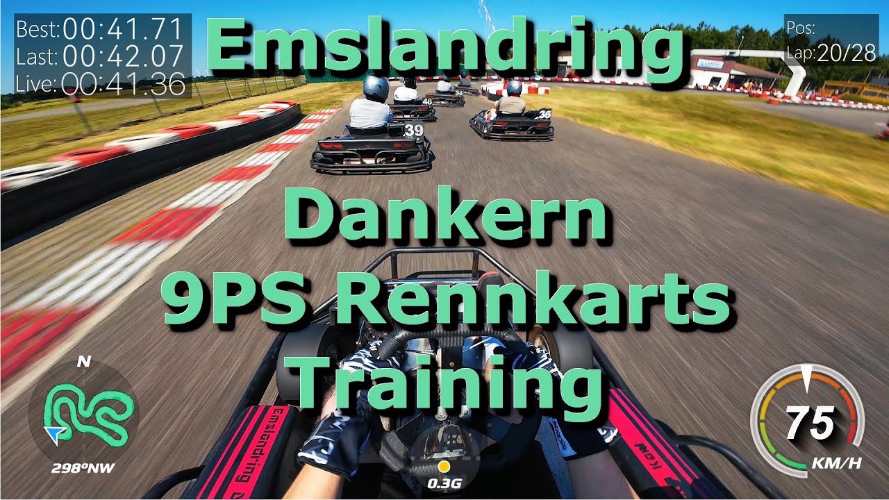 Training für 3H rennen Emslandring 9PS Rennkarts Schloss Dankern Haren