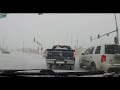 Driving in a Snow Storm in Sioux Falls, South Dakota - January 5, 2015