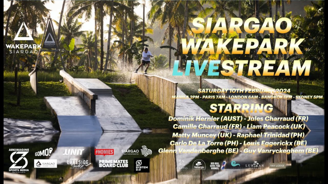 Siargao Wakepark Livestream 2024 Full Replay Youtube