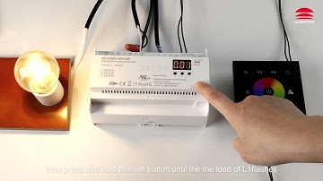 RDM Enabled 4 Channels DMX Phase Dimmer__SR-2108AC-4CH-DIN