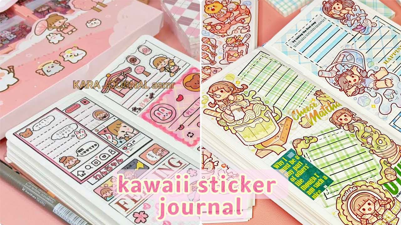 stickers journaling 💕cute kawaii sticker🌈 Immersive ASMR bullet