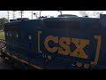 CSX Engine 2750 (EMD GP38-2) Pulling Into the Plymouth Yard - Michigan