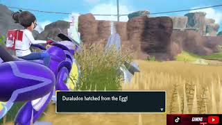Hatching Shiny Duraludon Pokémon Violet The Indigo Disk DLC