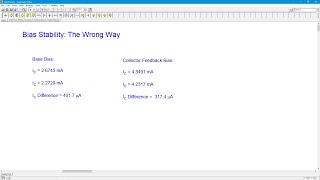 Semiconductor Devices: Bias Stability Sims