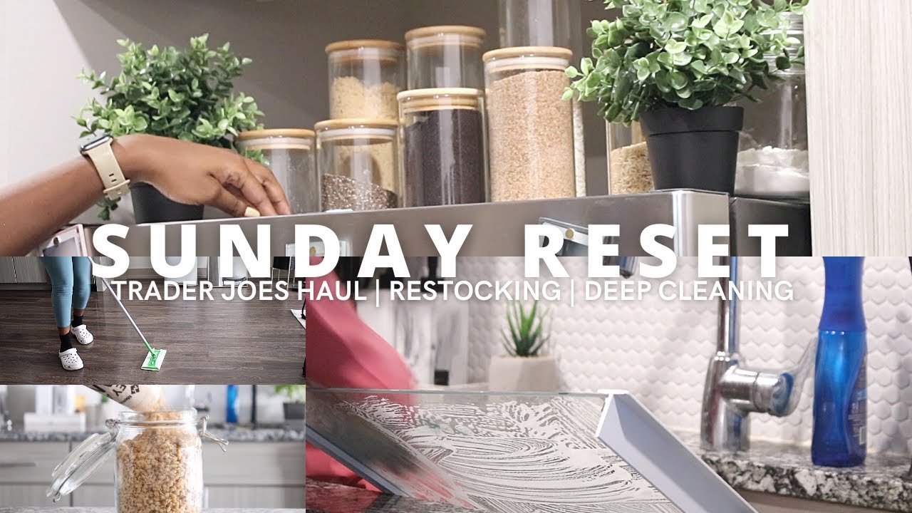 SUNDAY RESET ROUTINE | weekly reset routine | restocking, cleaning ...