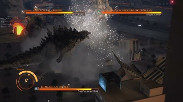 GODZILLA ps4 online battle: Godzilla 2014 vs Godzilla 1964 and Super MechaGodzilla