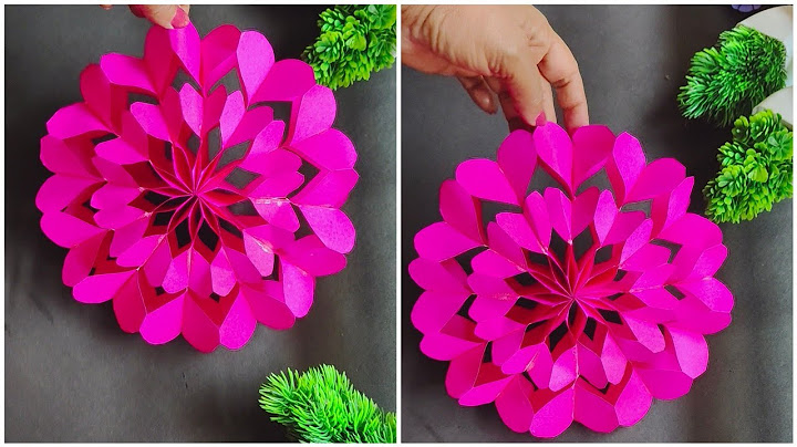 Paper decorative star / 3D heart shape snowflake / 3D love shape ❤️ snow flake making tutorial / diy
