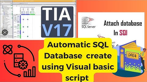 #Automatic Database #SQL #vbs Create Using the Visual Basic || TIA portal V17 II SQL #scripting
