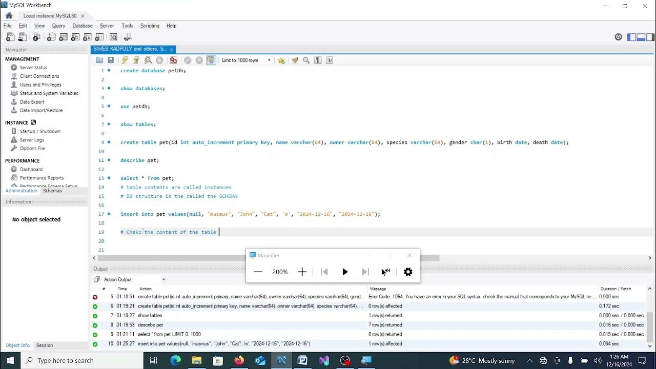 Video 2B Learn How To Create Database And Queries - YouTube