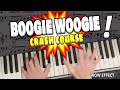 Pro boogie woogie piano lesson  beginners crash course  easy blues keyboard tutorial lesson