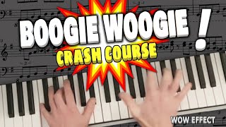 Pro Boogie Woogie Piano Lesson : Beginners Crash Course - Easy Blues Keyboard Tutorial Lesson