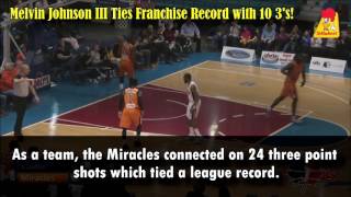 Melvin Johnson III Ties Moncton Record for Made 3's | NBL Canada