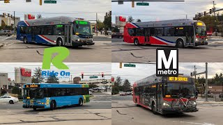 WMATA and Ride On Bus Compilation At Wheaton station