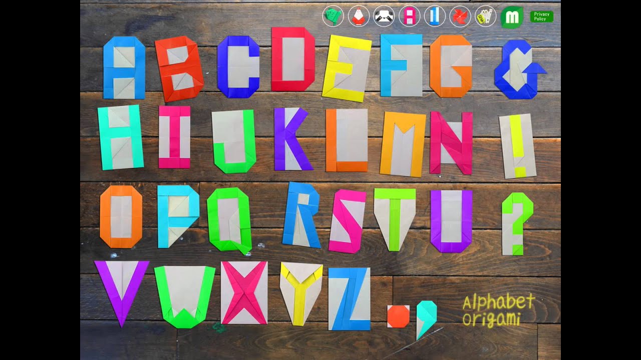 折り紙アルファベット 数字の折り方 作り方 Handful ハンドフル
