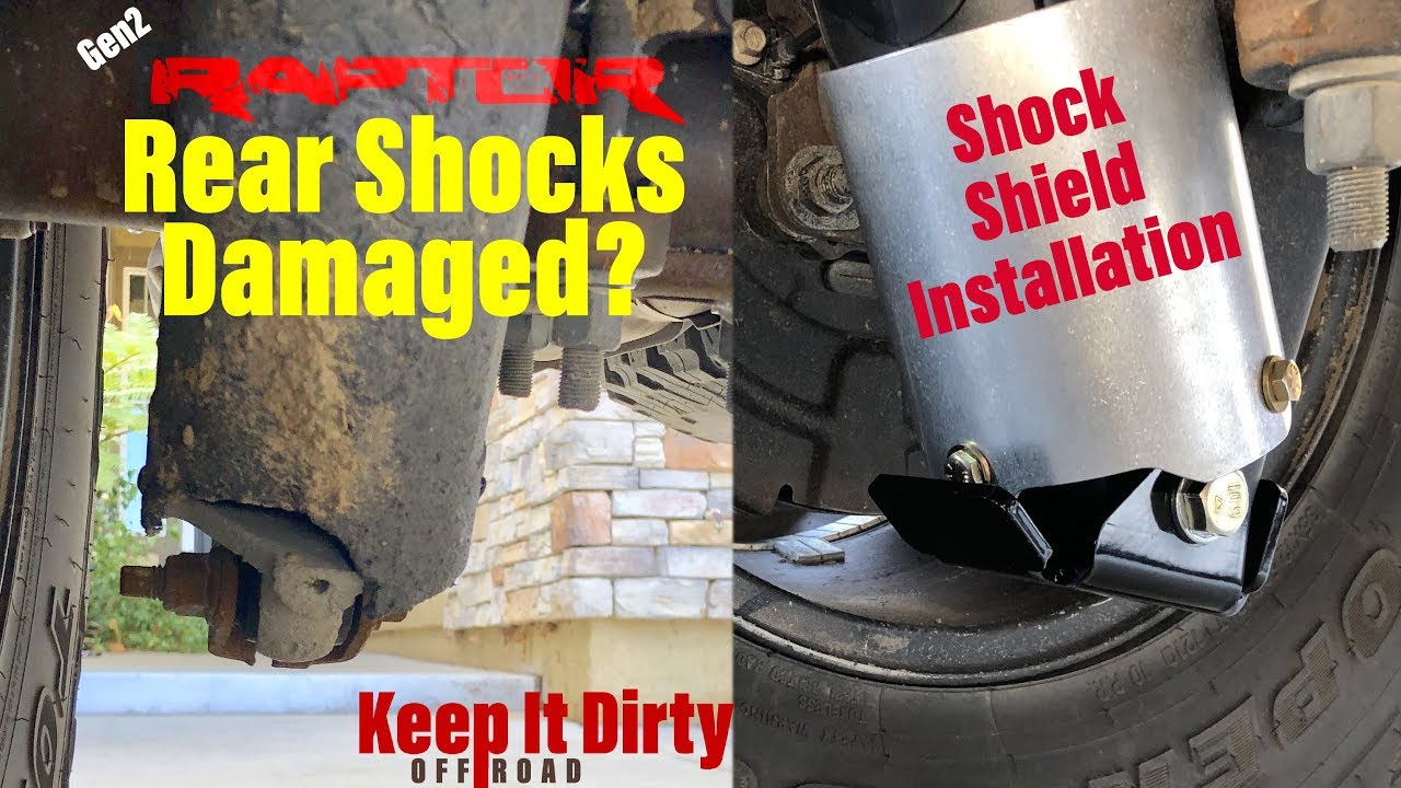Raptor Rear Shocks Damaged? Shock Shield Installation YouTube