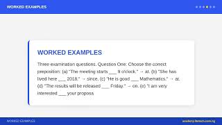 JSS 1 English Language - Prepositions and Phrases | Nigerian Curriculum screenshot 2