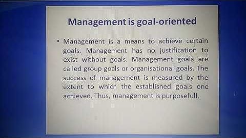 M.Com Sem-1 MC Characteristics of Management by Dr. Anis Ahmad