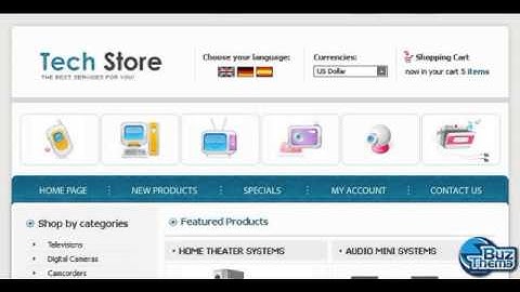 Download Electronics Store OsCommerce Template by  Delta