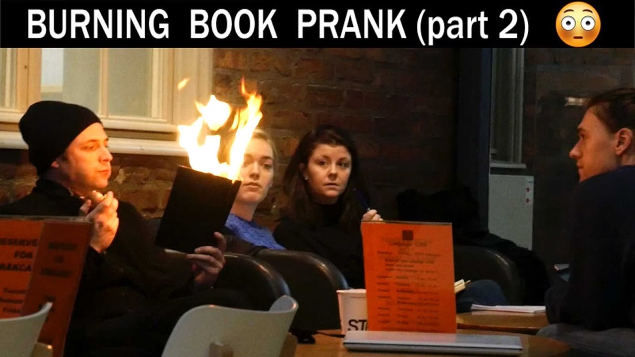 Burning Book Prank???? (in the Royal Library) - Julien Magic
