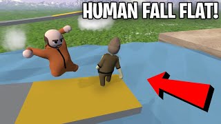 SHERIFF AND PRISONER NEEDS TO CROSS THE RIVER in HUMAN FALL FLAT