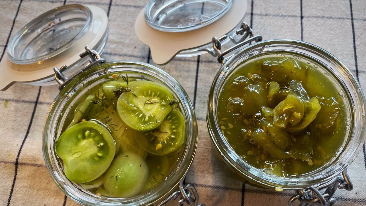 Pickled Tomatoes Recipe - Quick Pickle - The Mountain Kitchen