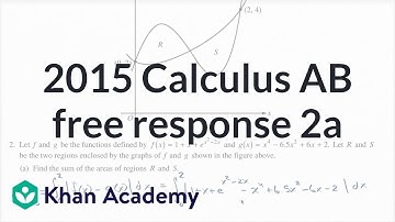 2015 AP Calculus AB 2a | AP Calculus AB solved exams | AP Calculus AB | Khan Academy