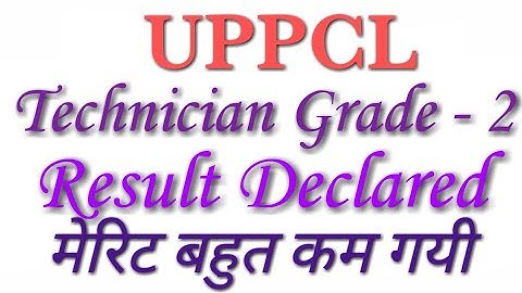 UPPCL TG2 Result Declared