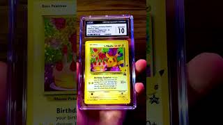 ⚡Pokemon card - BIRTHDAY PIKACHU HOLO - CGC 10 GEM MINT⚡#pokemon #pikachu #pokemoncards #cgccards