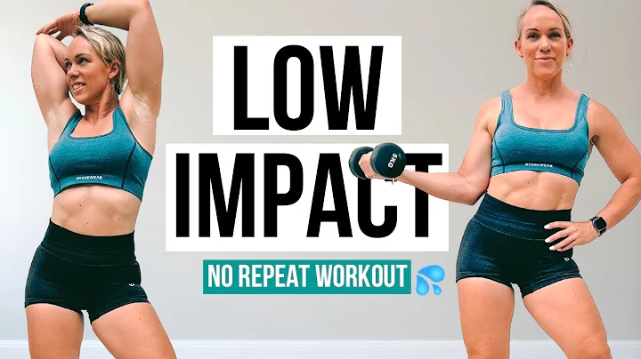 30 MIN LOW IMPACT NO REPEAT HIIT | No Jumping Work...