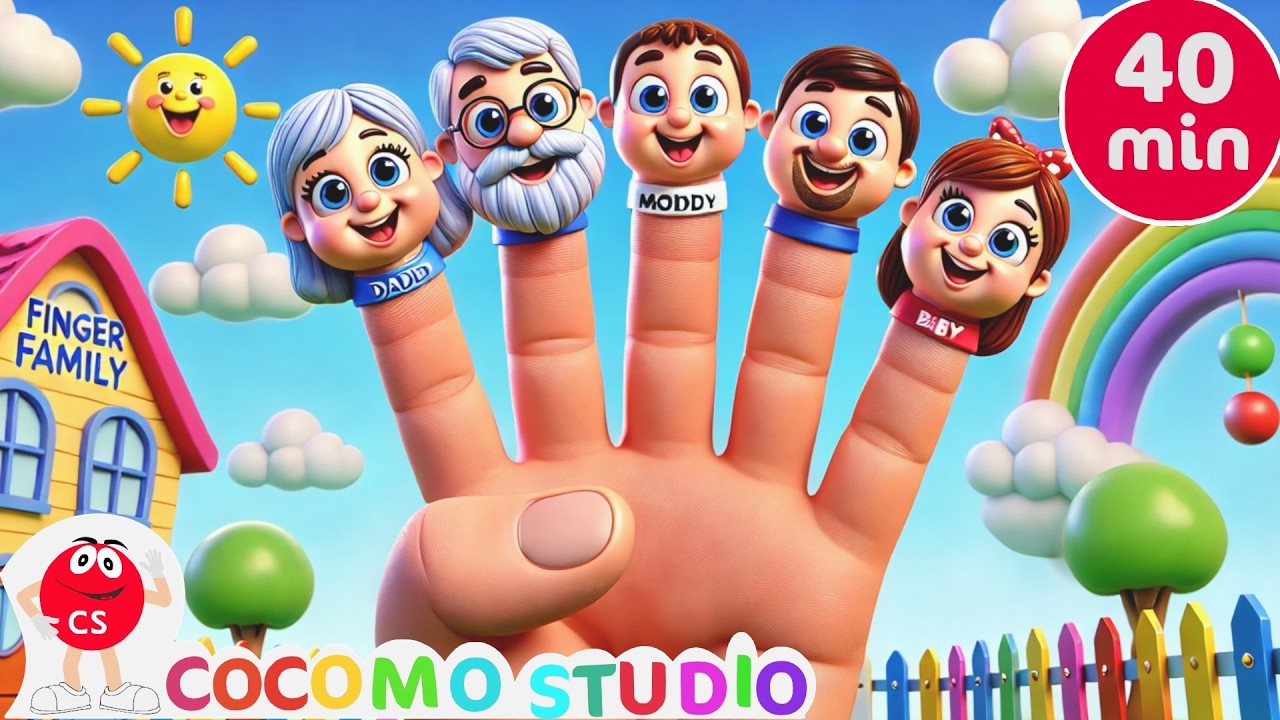 Finger Family Adventure with Fun Songs Learning Games and Preschool Activities | 40 Min Kids Videos