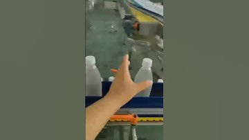 flying Co2 laser marking machine for pet bottle on high speed packaging line #petbottle #coding