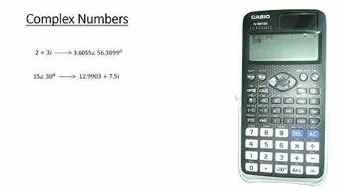 complex numbers using Caio 991EX calculator