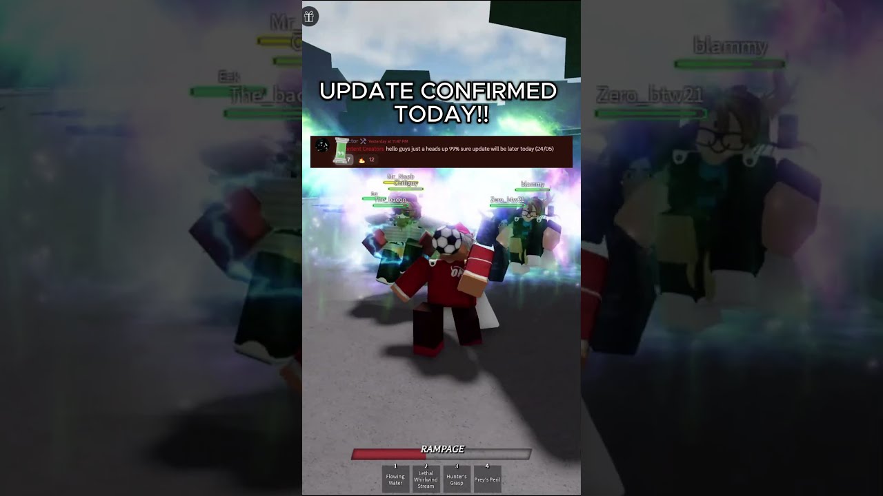 UPDATE CONFIRMED TODAY The Strongest Battlegrounds Roblox Shorts Tsb Robloxedit Update