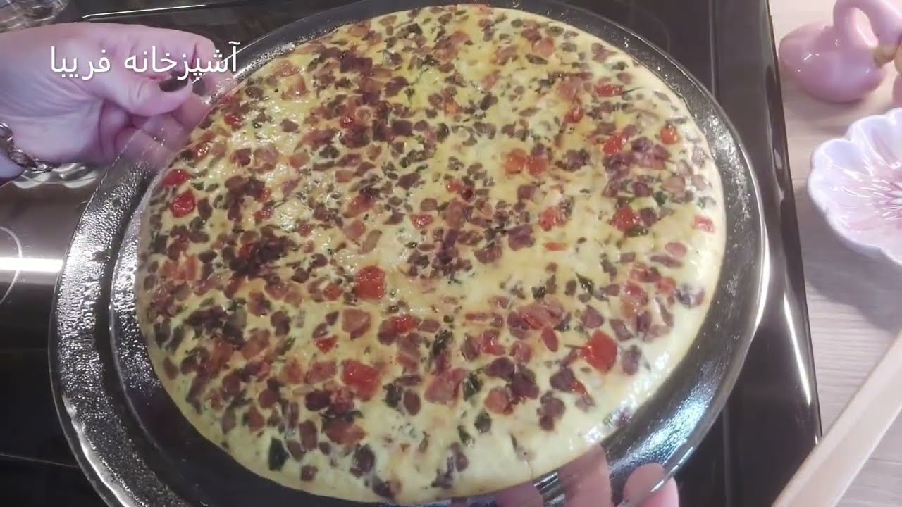 این املت بادمجون رو امتحان کن ، عاشقش میشی ، سریع و آسون با آشپزخانه فریبا Eggplant Omelet