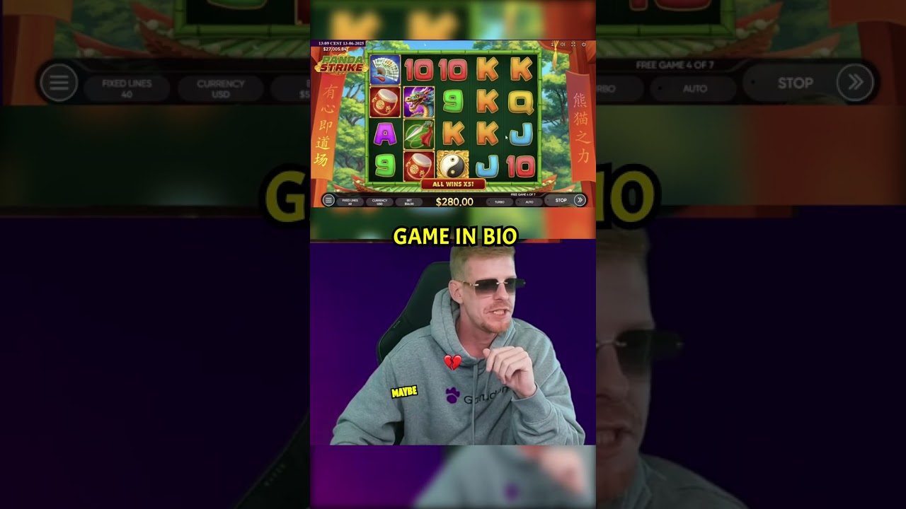shaaark super bet slots $17k win on Panda Strike stake slots casino blackjack fyp viral